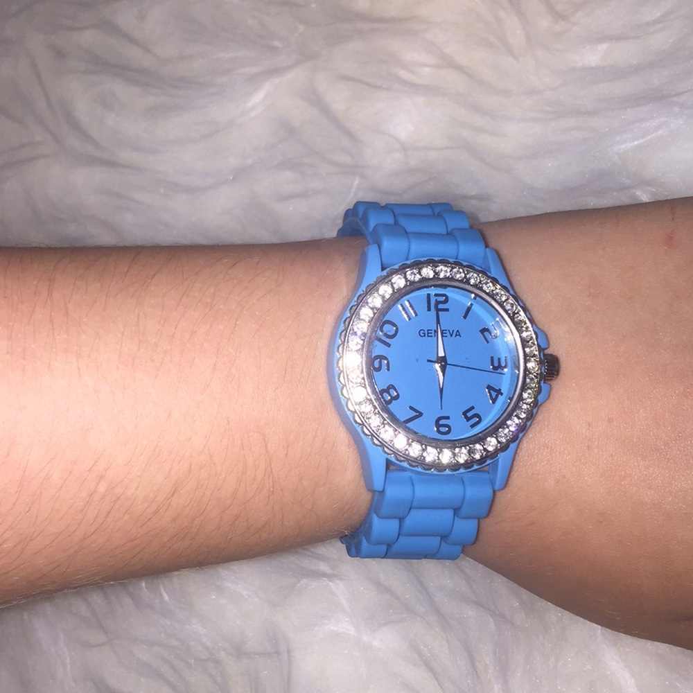 Crystal Stainless Steel Watch